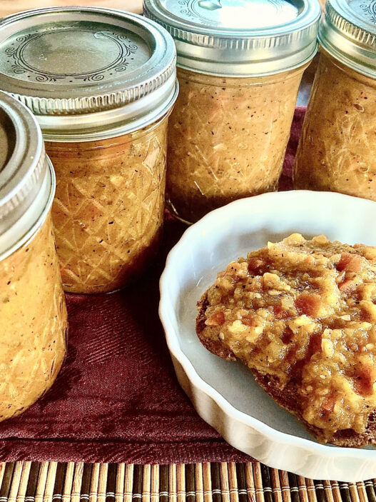 AIP-friendly Carrot and Zucchini Spread in a jar, made with carrots, zucchini, and no-tomato sauce. Perfect for an Autoimmune Protocol snack