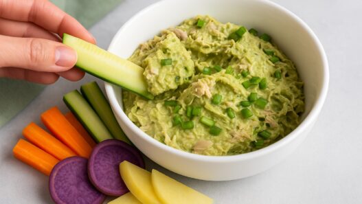 AIP Tuna Avocado Spread served on a plate, showcasing a creamy, nutritious dish perfect for autoimmune paleo diets