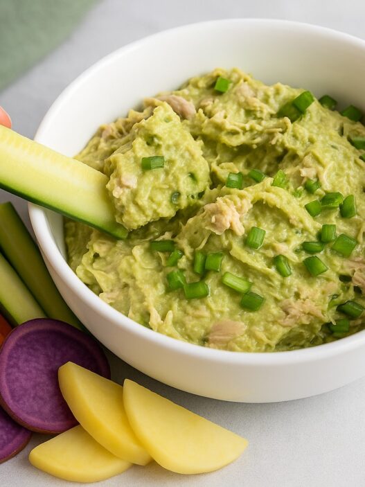 AIP Tuna Avocado Spread served on a plate, showcasing a creamy, nutritious dish perfect for autoimmune paleo diets
