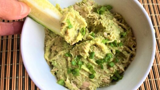 AIP Tuna Avocado Spread served on a plate, showcasing a creamy, nutritious dish perfect for autoimmune paleo diets