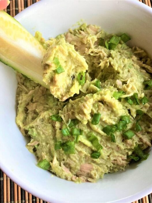 AIP Tuna Avocado Spread served on a plate, showcasing a creamy, nutritious dish perfect for autoimmune paleo diets