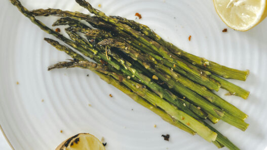 AIP-friendly and paleo roasted asparagus, a healthy side dish for the Autoimmune Protocol Diet.