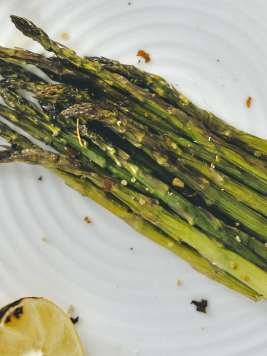 AIP-friendly and paleo roasted asparagus, a healthy side dish for the Autoimmune Protocol Diet.