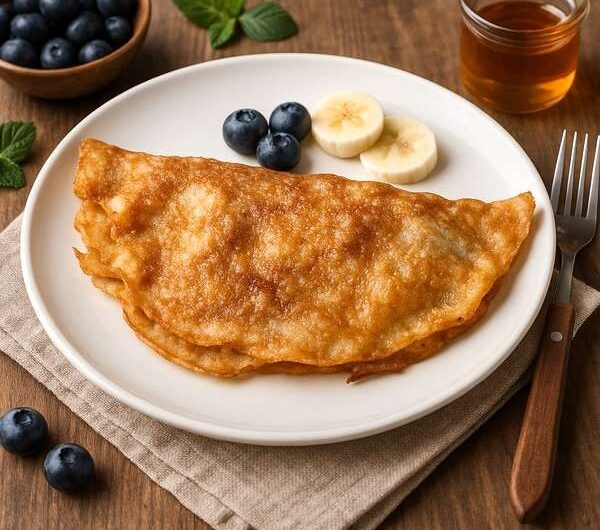 BLUEBERRIES, BANANA CREPES
