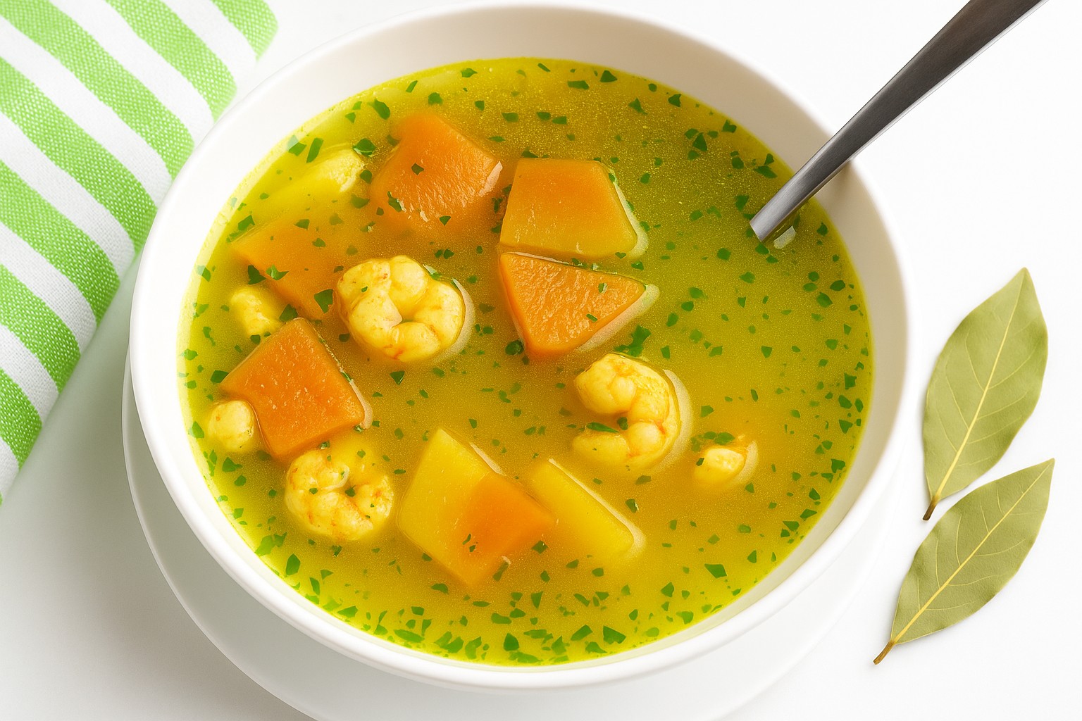 This Fish Shrimp and Green Papaya Soup combines nutrient-dense ingredients like green papaya, shrimp, fish, turmeric, and kale, creating a healthy, anti-inflammatory dish perfect for any time of the year.