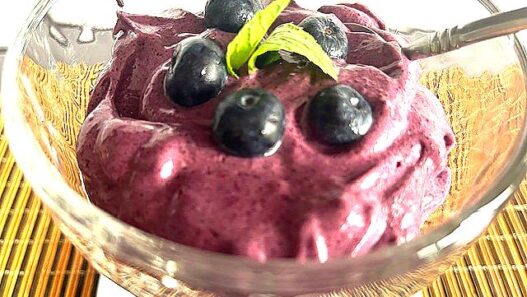 AIP Mint Blueberry Ice Cream! Dairy-free, sugar-free, and gut-friendly, perfect for your autoimmune protocol diet. The best Autoimmune Protocol dessert.