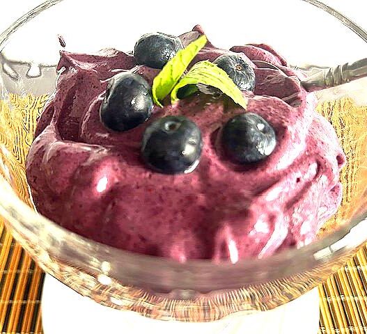 AIP Mint Blueberry Ice Cream! Dairy-free, sugar-free, and gut-friendly, perfect for your autoimmune protocol diet. The best Autoimmune Protocol dessert.