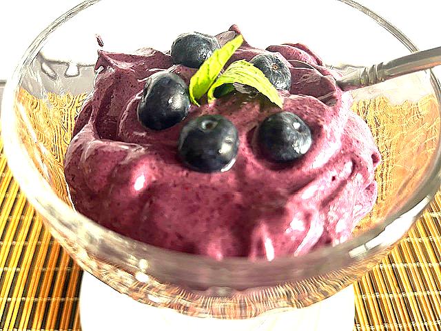 AIP Mint Blueberry Ice Cream! Dairy-free, sugar-free, and gut-friendly, perfect for your autoimmune protocol diet. The best Autoimmune Protocol dessert.