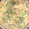 Creamy mushroom kale sauce made with coconut milk, sautéed mushrooms, and kale. AIP-friendly, dairy-free, gluten-free.