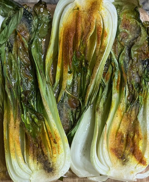 Roasted Bok choy – tender, flavorful, and packed with nutrients like vitamins A, C, and K. A healthy side dish perfect for any meal.