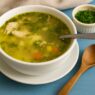 Chicken Soup/Borscht with tender chicken, vibrant root vegetables, and a gut-healing, nutrient-rich bone broth, perfect for the chronic diseases healing.