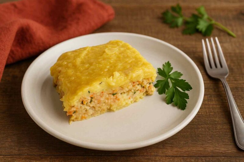 TURKEY AND MASHED SWEET POTATO MOUSSAKA