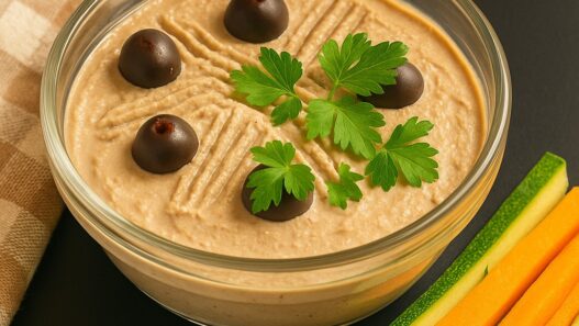 AIP Chicken Liver Pate served in a bowl, garnished with herbs, showcasing a creamy, nutrient-rich spread perfect for autoimmune-friendly diets.