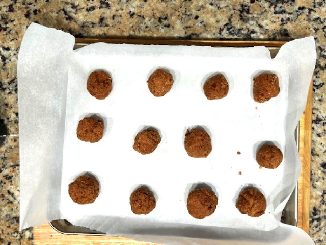 Shaping Carob and Green Banana Flour Cookies – AIP, gluten-free, paleo, healthy baking, immune-boosting cookies.