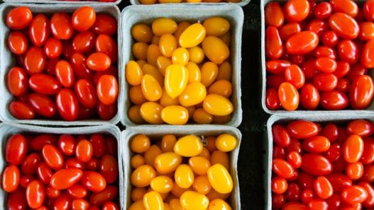 Nightshades Recipes: Red and yellow cherry tomatoes, a flavorful option for nightshade-sensitive diets and autoimmune-friendly dishes.