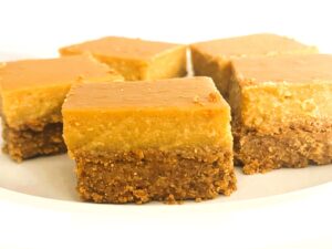 AIP Lemon Bars, No Coconut Flour – plate of gluten-free, dairy-free, egg-free lemon bars with tigernut crust, paleo, autoimmune protocol dessert