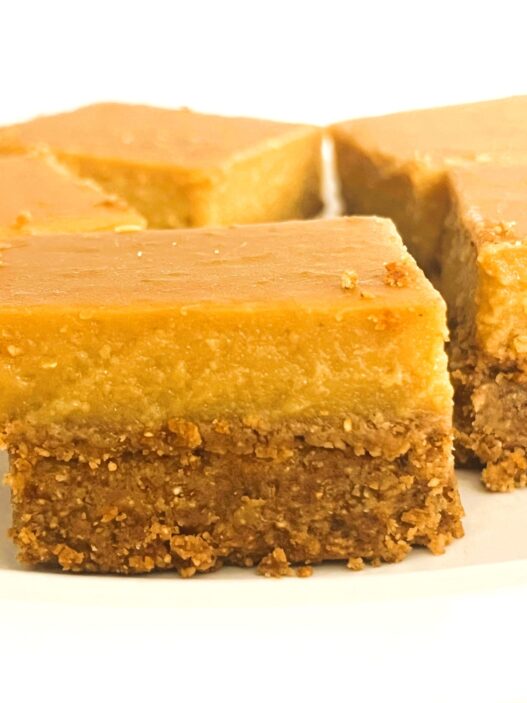AIP Lemon Bars, No Coconut Flour – plate of gluten-free, dairy-free, egg-free lemon bars with tigernut crust, paleo, autoimmune protocol dessert