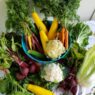 AIP diet food list featuring a bunch of vegetables for gut healthy, reduce inflammation for people suffering of Autoimmune Diseases.