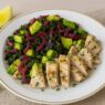 Mediterranean Lemon Herb Chicken with Avocado Kale Salad – gluten-free, dairy-free, AIP, anti-inflammatory meal