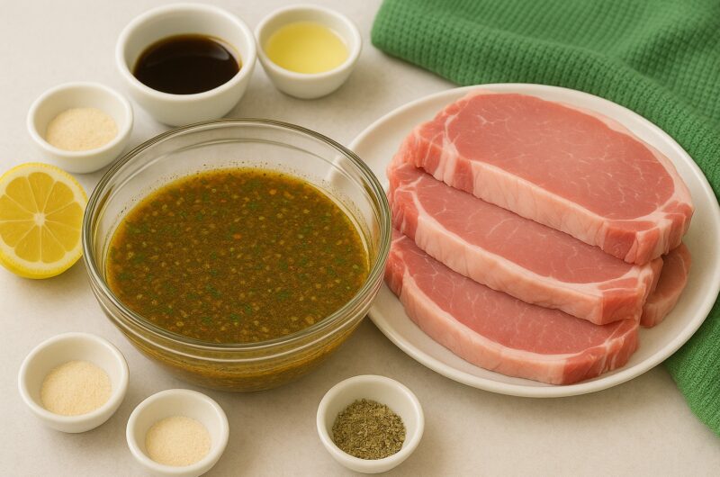 SAVORY PORK CHOPS MARINADE