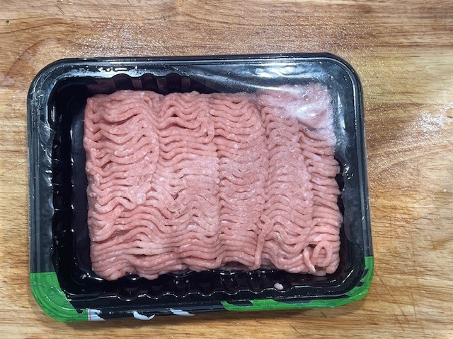 Ground turkey for AIP Zucchini Boats, gluten free, dairy free, and nightshades free protein option for the autoimmune diet.